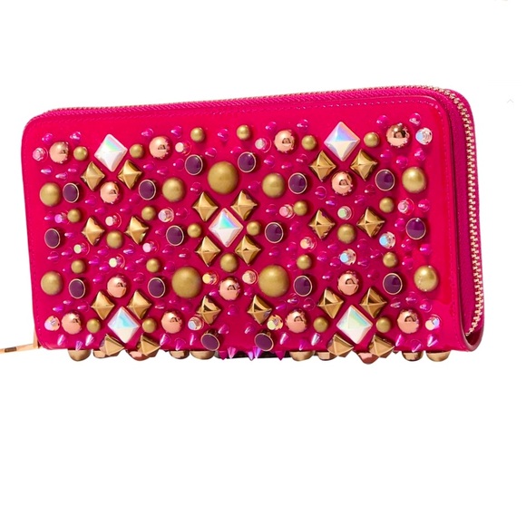 Christian Louboutin Panettone embellished patent leather continental wallet - Picture 1 of 14